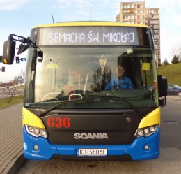 Mikołajkowy autobus MPK
